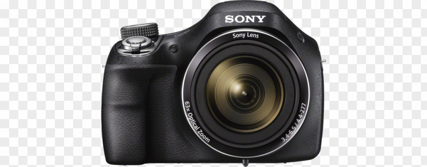 720pBlack Camera Lens Point-and-shoot CameraCamera Viewfinder Digital SLR Sony Cyber-Shot DSC-H400 20.1 MP Compact PNG