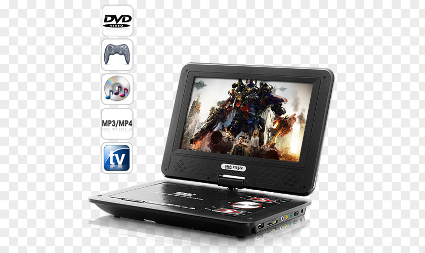 Dvd Portable DVD Player Handheld Television Media PNG