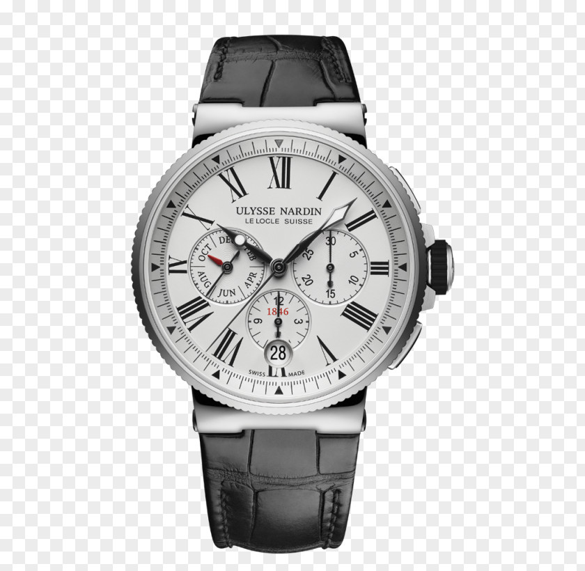 Seiko Watch Hands Ulysse Nardin Marine Chronometer Chronograph Annual Calendar PNG