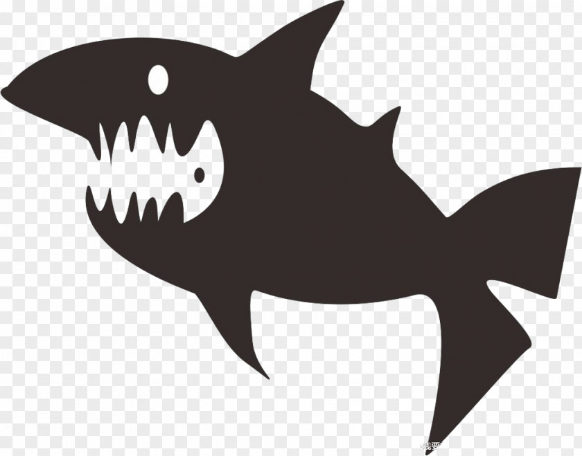 Silhouette Shark Download PNG