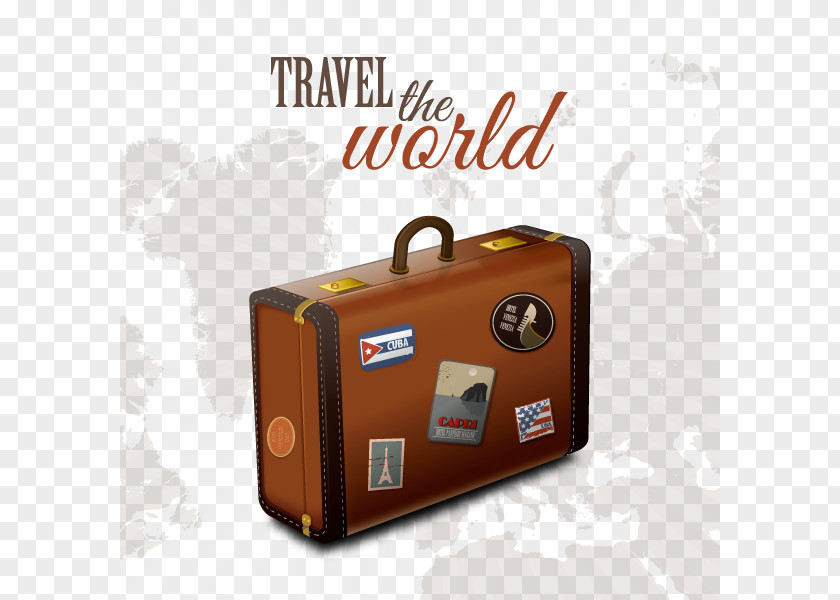 Vector Travel Suitcase Baggage Clip Art PNG