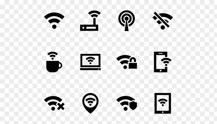 Wireless Access Points Symbol Clip Art PNG