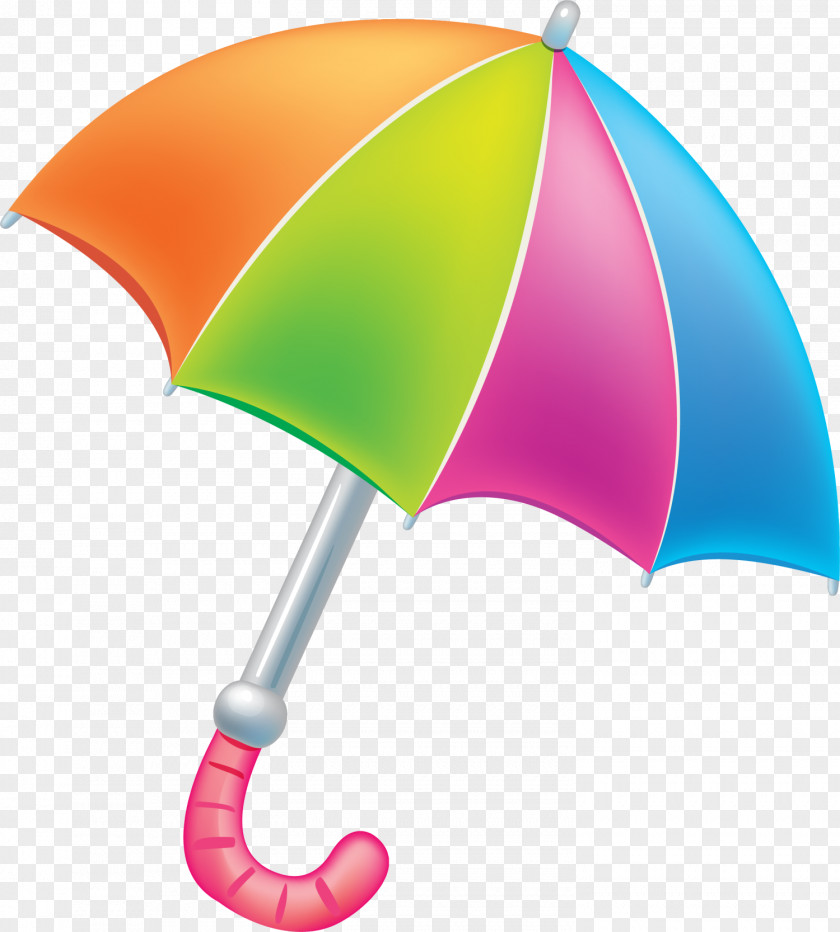 Colorful Cartoon Umbrella Drawing PNG