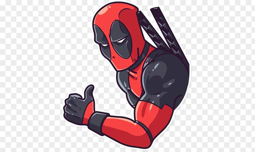 Deadpool Decal Telegram Sticker Superhero Marvel Comics PNG