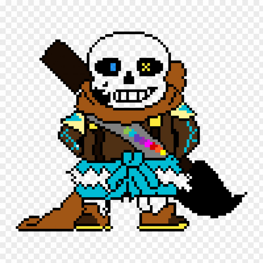 Ink Sans Fandom Undertale Pixel Art Sprite Flowey PNG