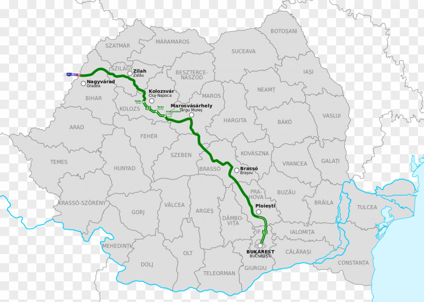 Road A3 Motorway A2 Bucharest Ring Highways In Romania A1 PNG