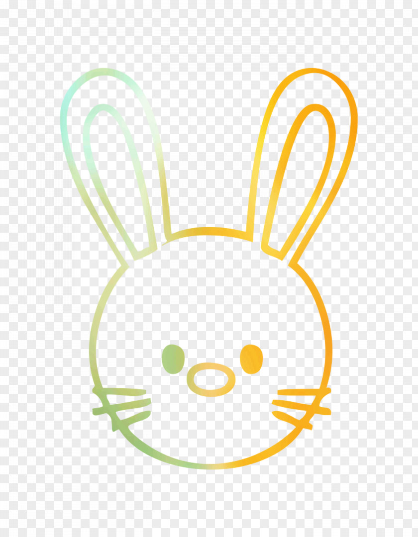 Smiley Easter Bunny Product PNG