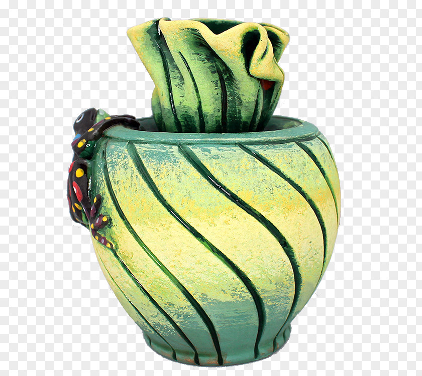 Vase Pelophylax Nigromaculatus Ceramic Frog Pottery PNG