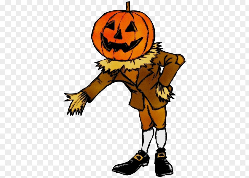 Calabaza Costume Cartoon Halloween Pumpkin PNG