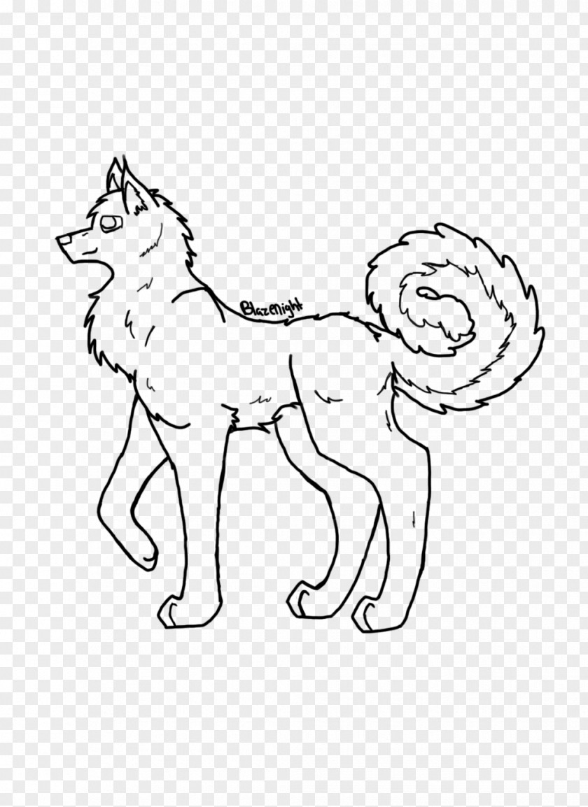Husky Silhouette Line Art Drawing Canidae /m/02csf PNG