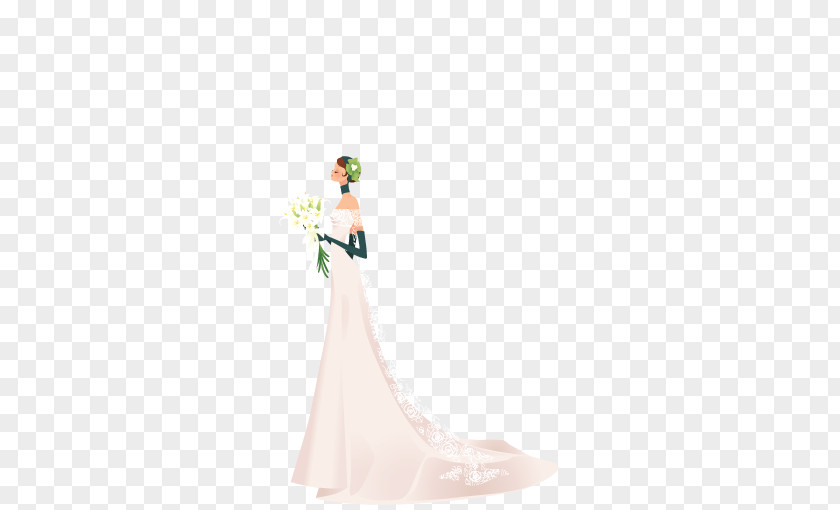 Vector Elements Wedding Gown Shoulder Pattern PNG