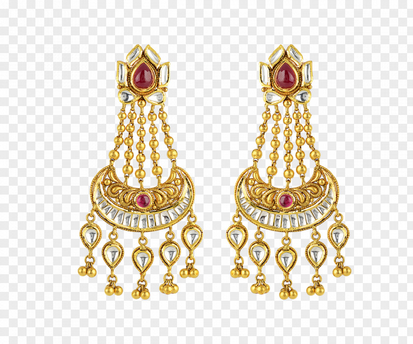 Jewellery Store Earring Gold Jewelry Design Kundan PNG