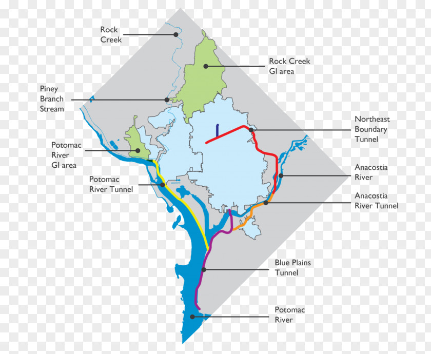 Washington Dc Metro Blue Line Anacostia River District Of Columbia Water And Sewer Authority Potomac Separative Project PNG