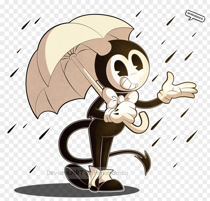 Rain Love Digital Art Drawing Bendy And The Ink Machine PNG