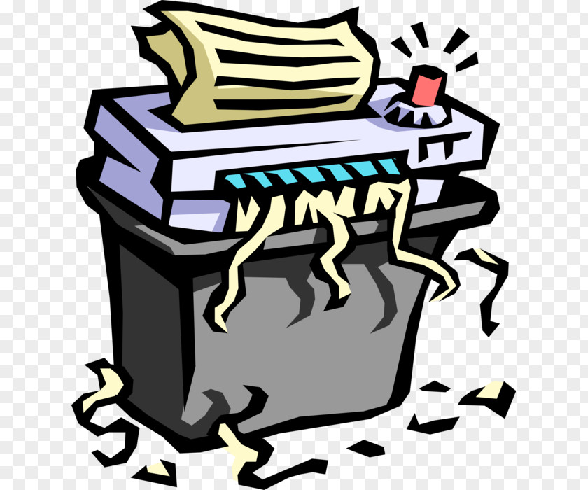 Shredding Bin Paper Clip Art Office Shredders Openclipart Free Content PNG