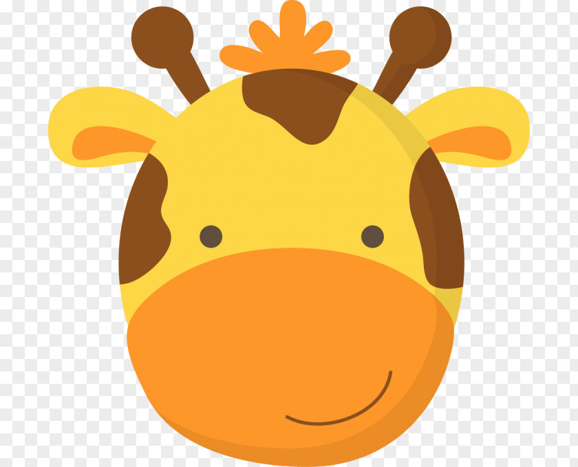 Snout Smile Giraffe Cartoon PNG
