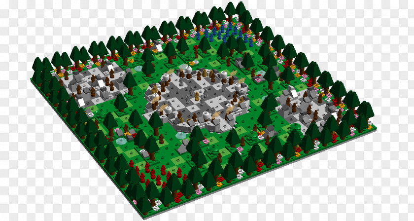 Elderwood At LEGO Heroica Map Lego Battles Art PNG