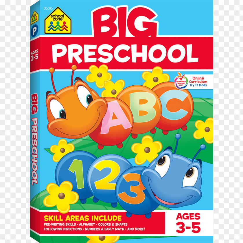Kindergarten Writing Books Amazon Sale Big Preschool Workbook Pre-school Education School Zone PNG