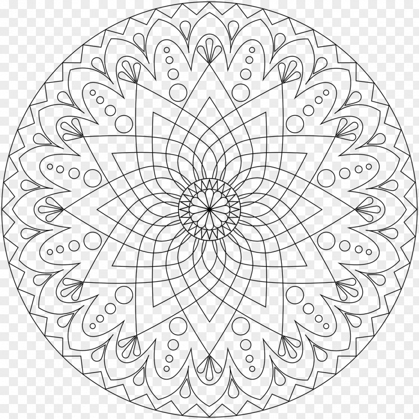 Mandala Coloring Book Meditation Adult Child PNG