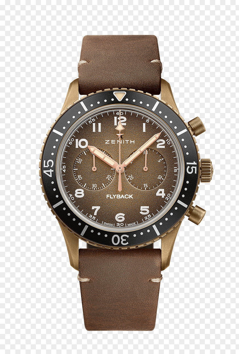 Watch Flyback Chronograph Zenith Chronometer PNG