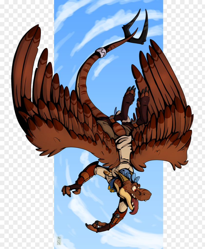 Eagle Hawk Dragon Cartoon PNG