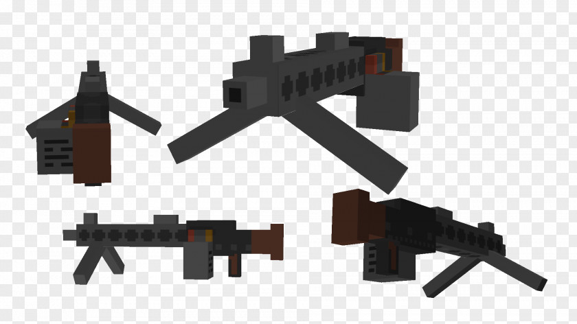 Machine Gun Minecraft MG 34 42 Firearm PNG