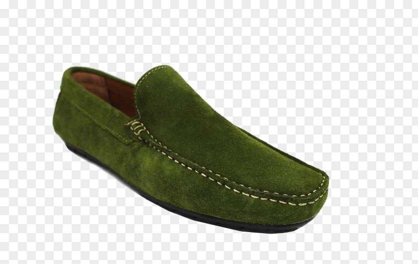 Mocassin Slip-on Shoe Suede Walking PNG