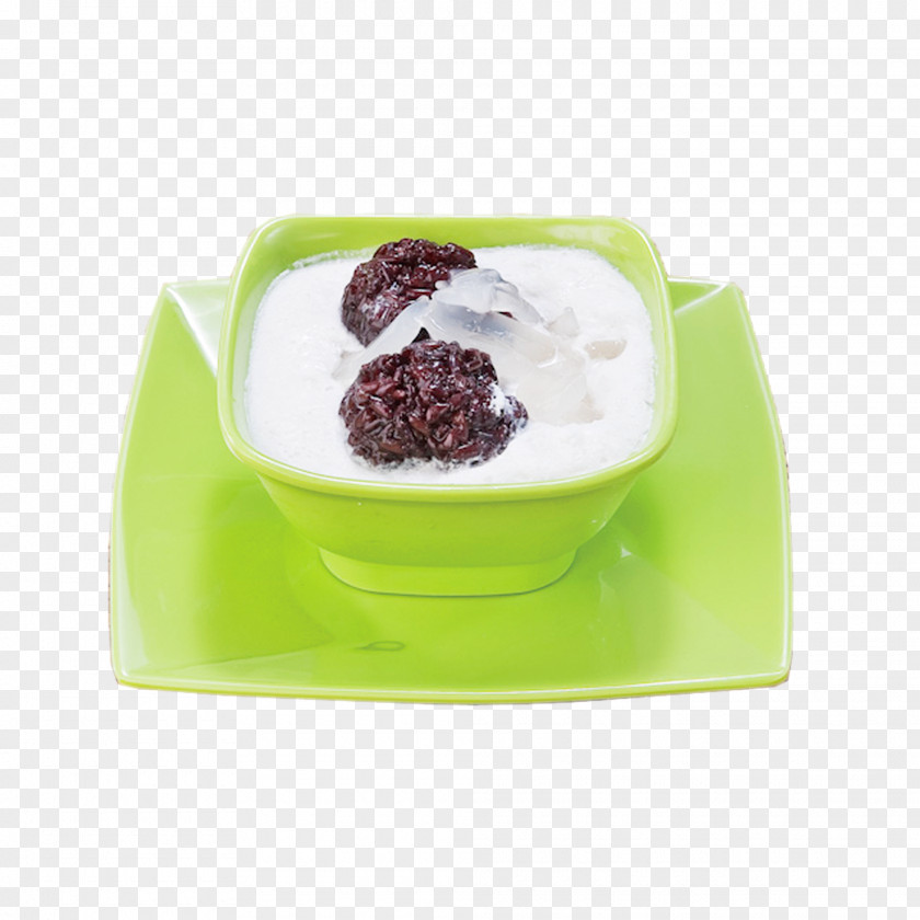 Sea Coconut Snow Black Glutinous Rice Ice Cream Tong Sui Sago Soup Dessert PNG