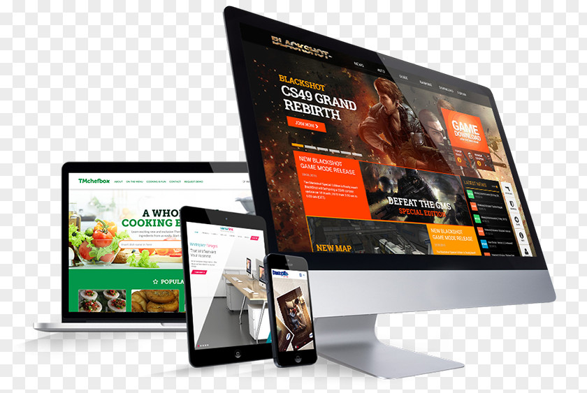 Web Design Development Responsive PNG