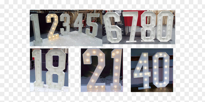 Wedding Numbers Metal Product Design Brand Font PNG