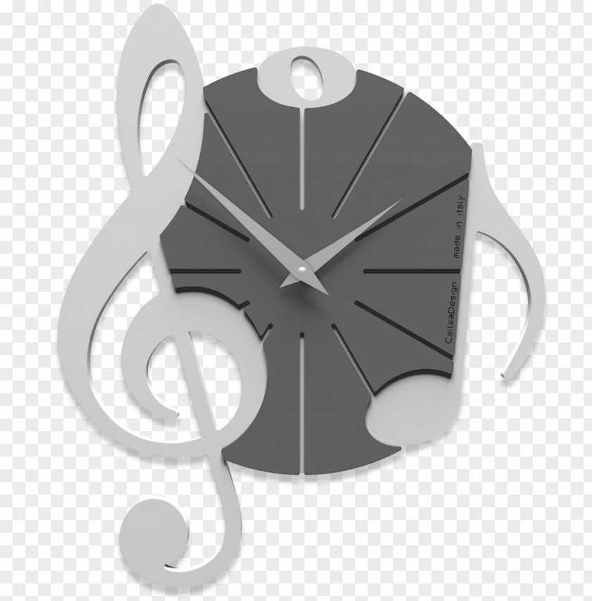 Clock Musical Note White Clef PNG