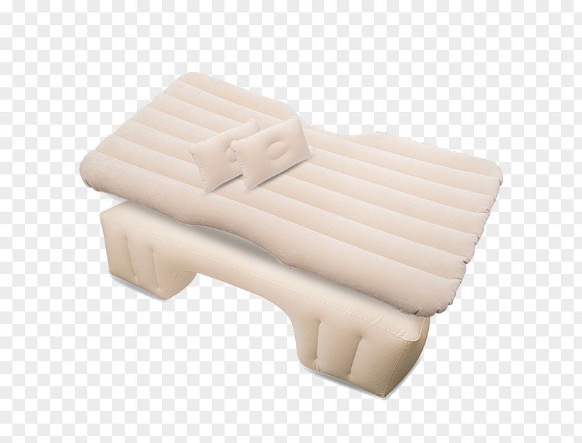 Milky White Portable Inflatable Mattress Clip Art PNG