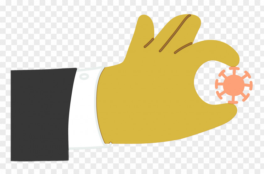 Safety Glove Yellow Meter Font PNG