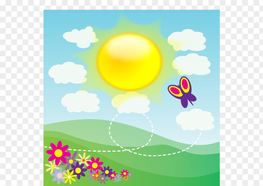 Sunshine Cartoon Nature Clip Art PNG