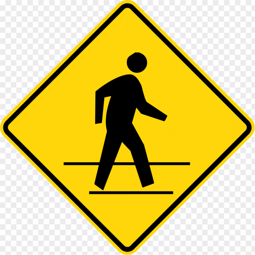 10% Traffic Sign Pedestrian Crossing Warning PNG