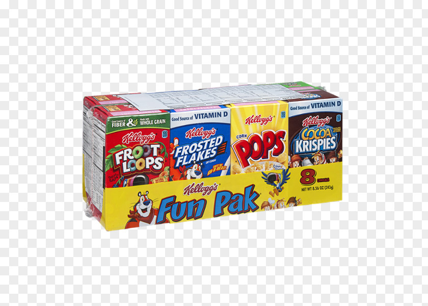 Breakfast Cereal Kellogg's Froot Loops Assorted Fun Pack Milk PNG