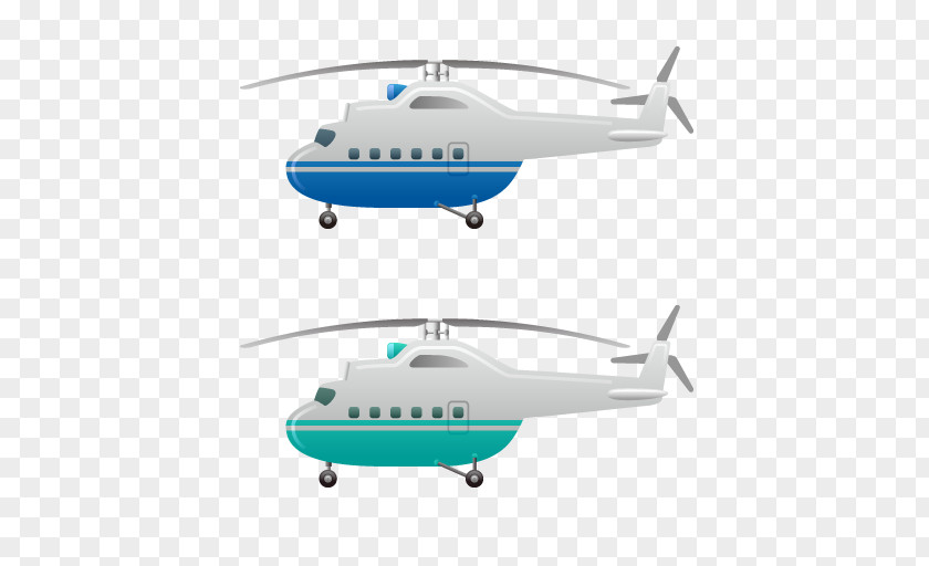 Hand-painted Helicopter Rotor Airplane Flight PNG