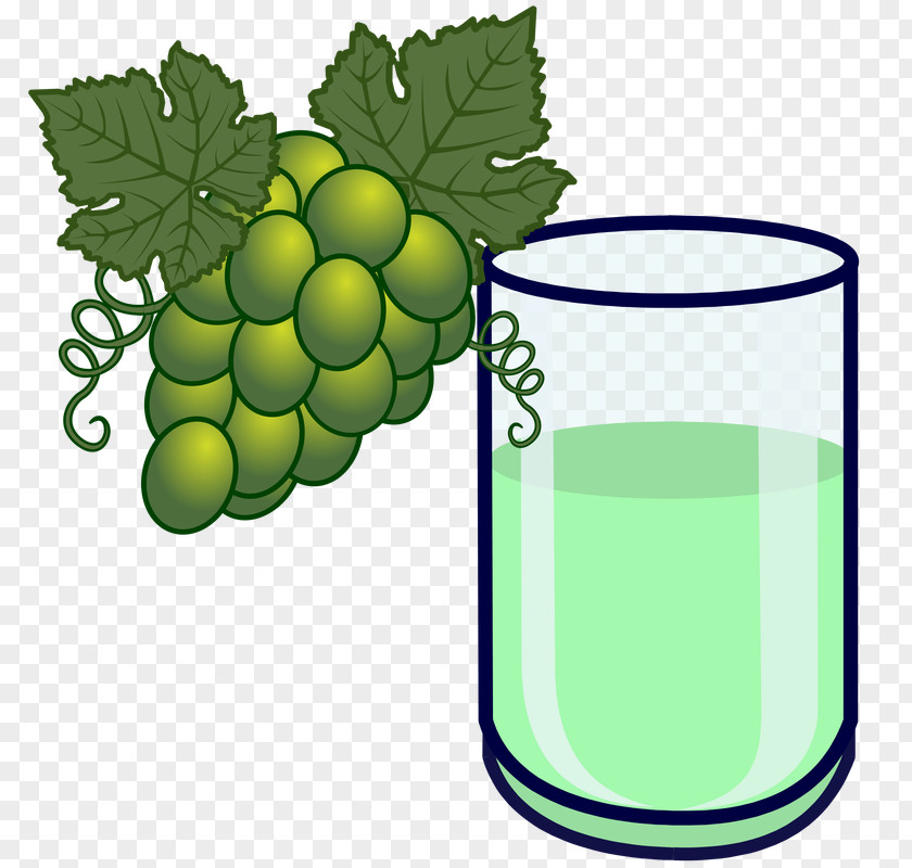 Juice Glass Hogmanay Twelve Grapes Symbol Clip Art PNG