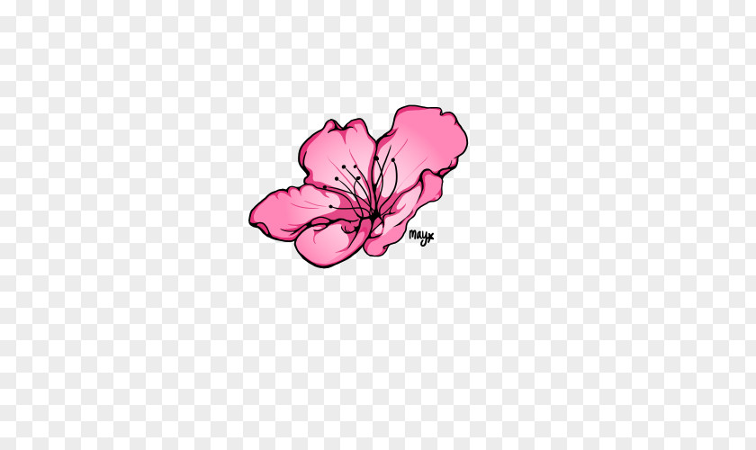 Peach Blossom Flower Drawing Clip Art PNG