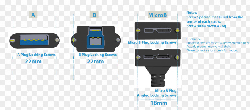 USB 3.0 Electrical Connector Cable Wires & PNG