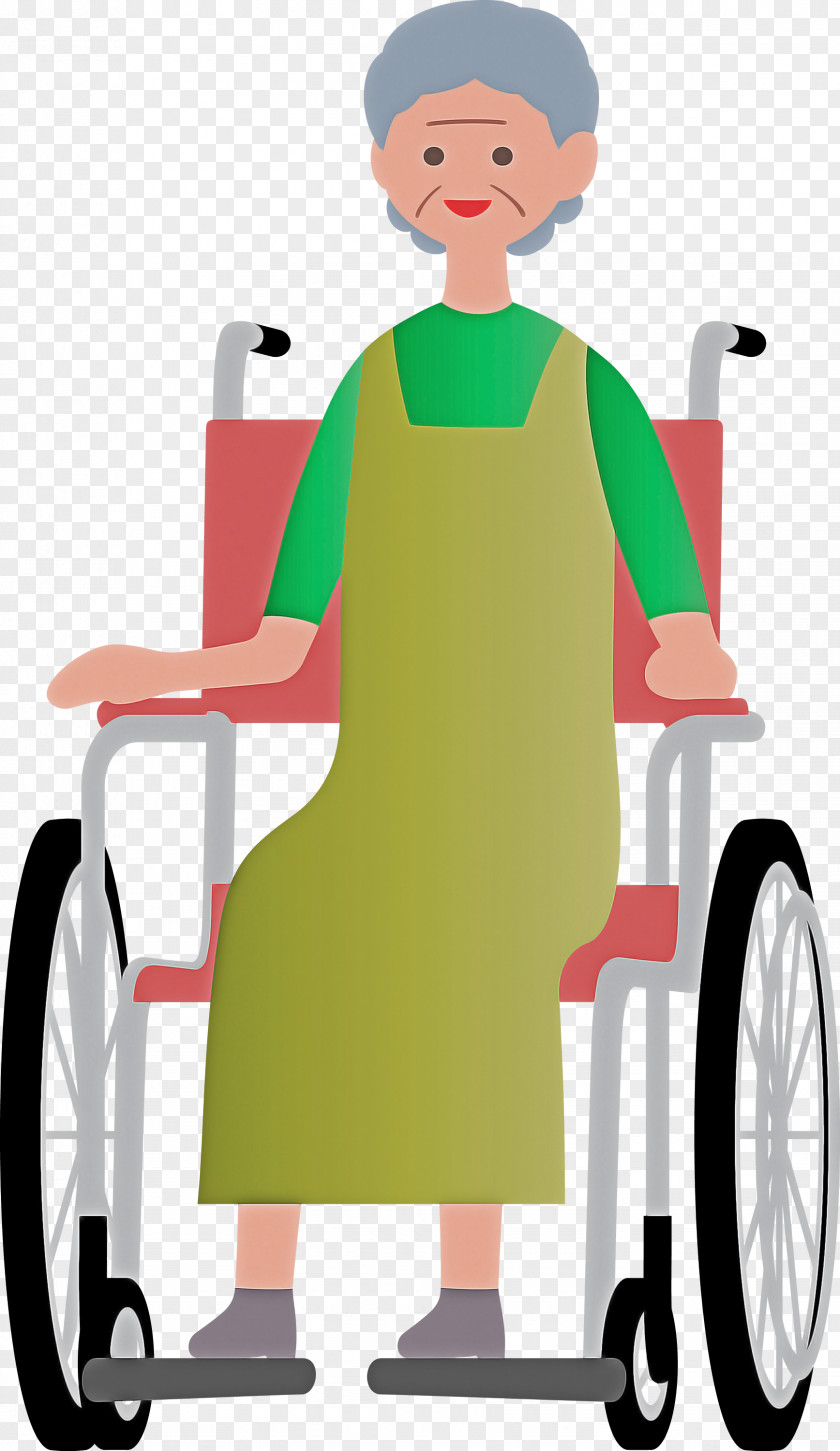 Grandma Wheelchair PNG