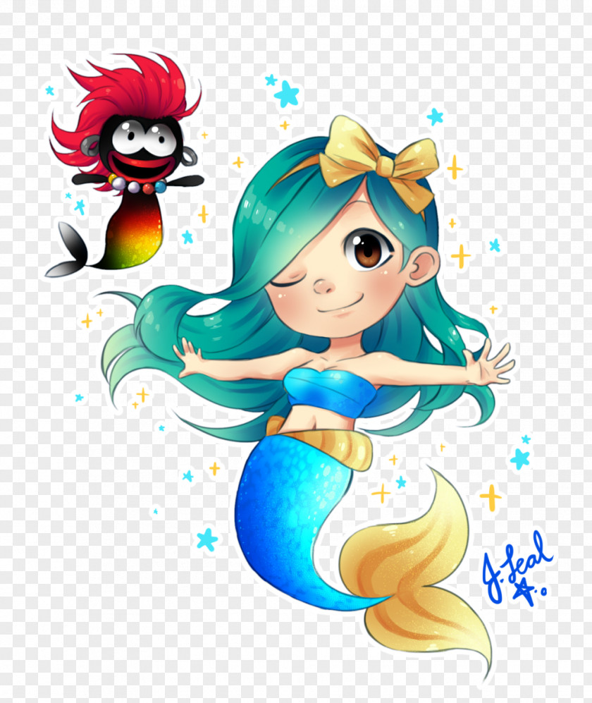 Mermaid Fan Art Drawing PNG