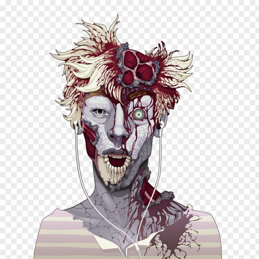 Vector Bloody Man Portrait Royalty-free Stock Photography Illustration PNG