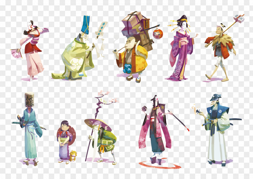 Vector Japanese Characters Candy Land 7 Wonders Hanabi Cluedo Starfarers Of Catan PNG