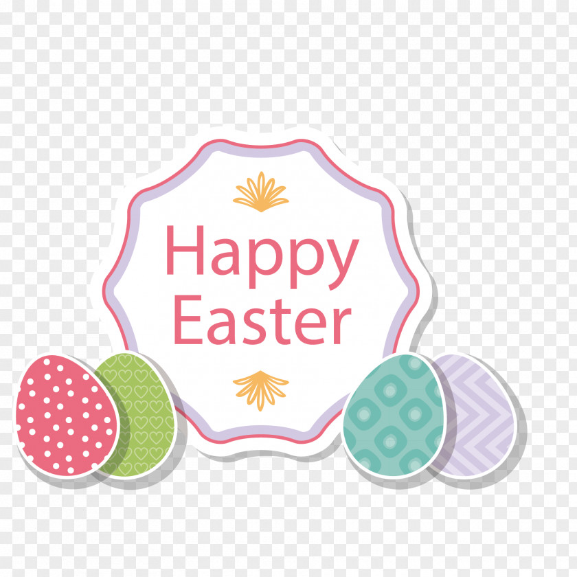 Easter Eggs Cartoon Greeting Card Illustration PNG