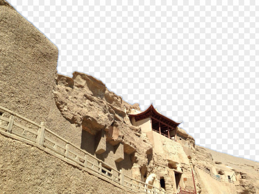 Gansu Qianfo Cave Photo Mogao Caves Crescent Lake Lanzhou Mingsha Mountain And Moon Spring Jiayu Pass PNG