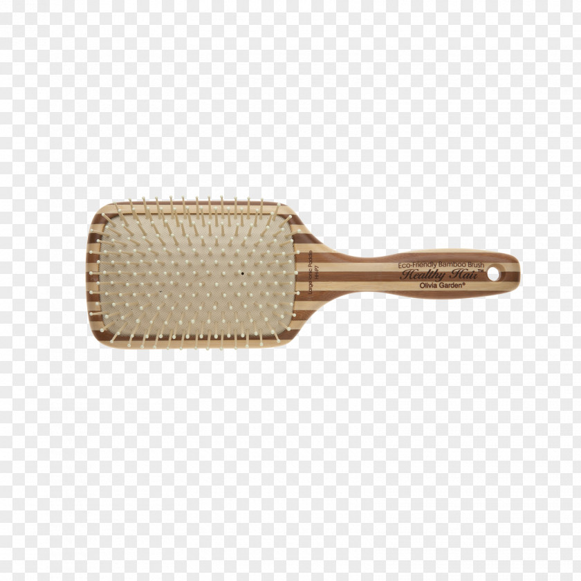 Hair Comb Hairbrush Frisörgrosissten Olivia Garden Bamboo Brush Paddle 1pc Healthy HH-P7 13-Row Large Ionic PNG