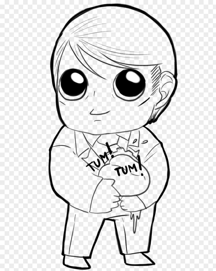 Hannibal Lecter Line Art Homo Sapiens Cartoon Clip PNG