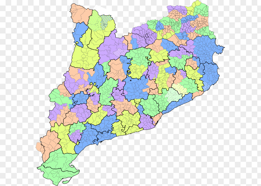 Map Principality Of Catalonia Comarca Comarques Naturals De Catalunya PNG