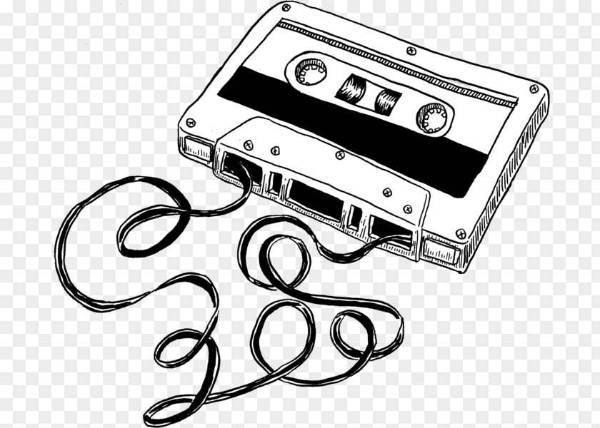 Cassete Compact Cassette Drawing Mixtape PNG